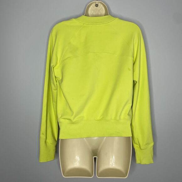 Lululemon Ready to Roll Crew Sweatshirt Lemon Vibe Yellow Cropped - Picture 3 of 8